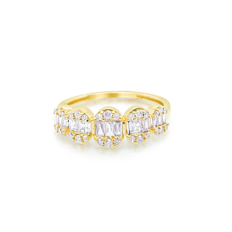 Yellow Gold Diamond Baguette Ring ONLINE EXCLUSIVE sold by Meira T