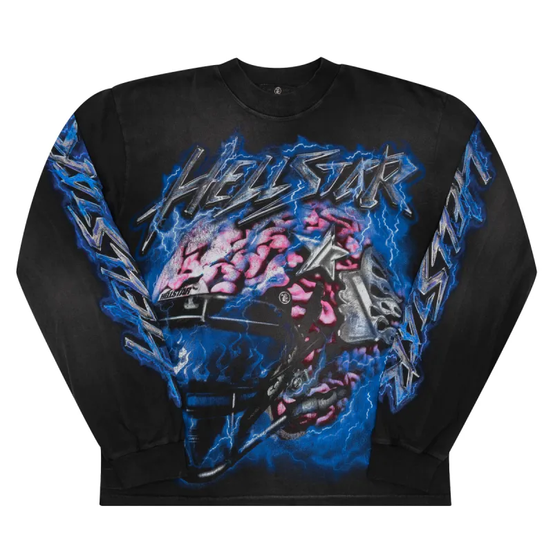 Hellstar Studios Powered By The Star L/S Tee Black | Parallel