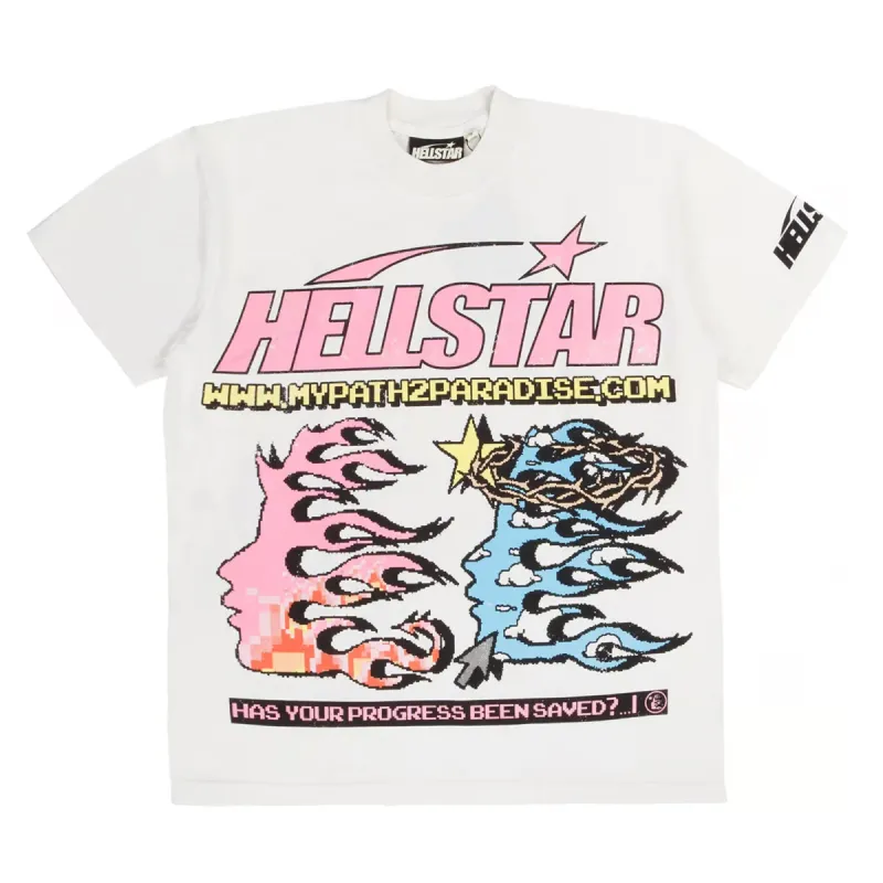 Hellstar Studios Pixel Tee White sold by PLUS