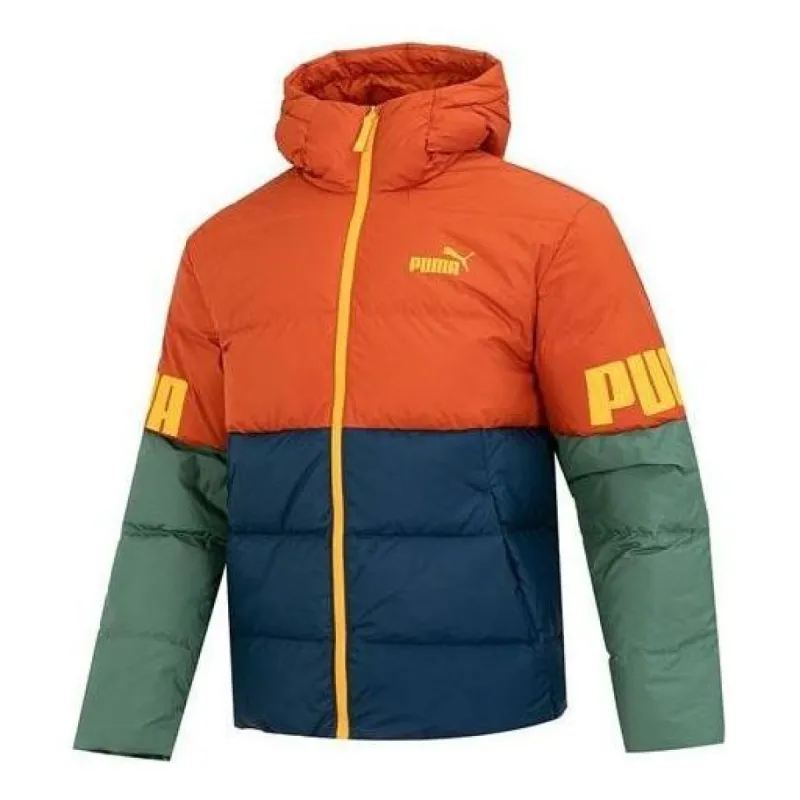 PUMA Power Down Hooded Jacket 'Orange' 676032-64 sold by KicksCrew