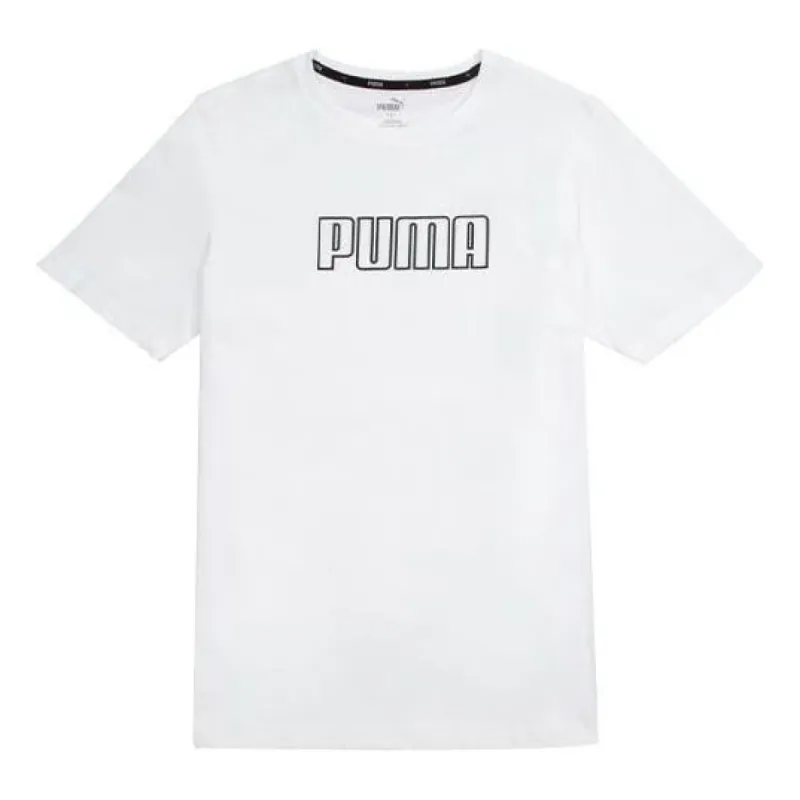 PUMA Essentials Logo T-shirt 'White' 671602-02 sold by KicksCrew