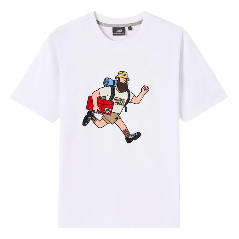 New Balance x JHI Classic Graphic Printed T-Shirt 'White' NEA6J063-WT sold by KicksCrew