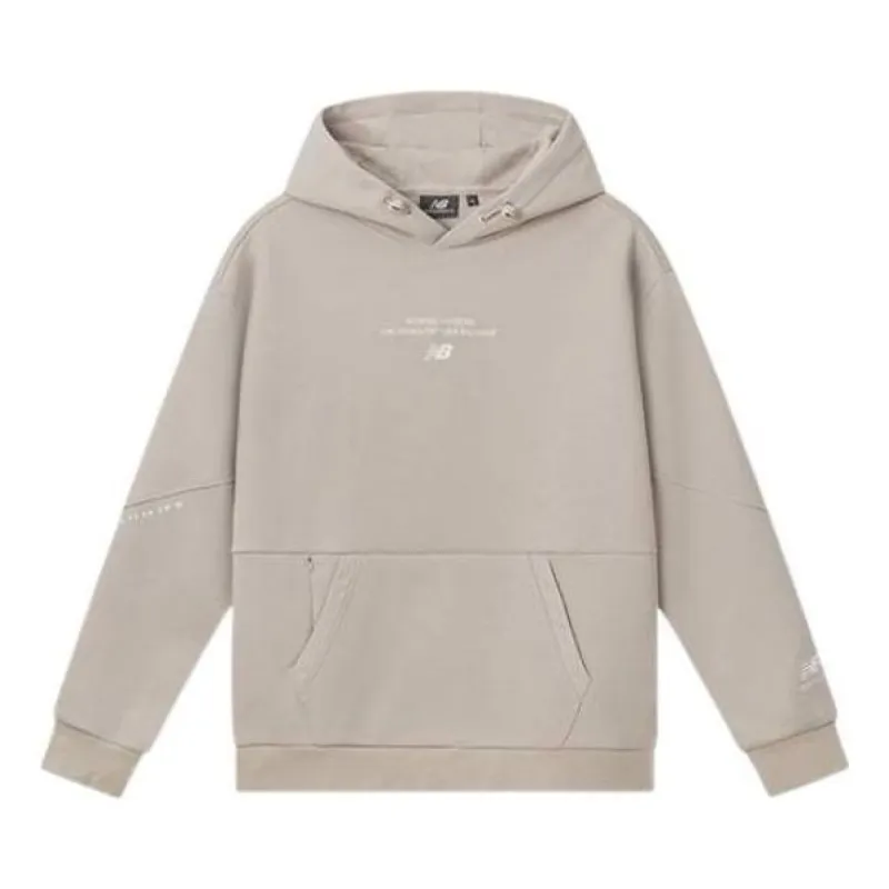 New Balance Logo Print Casual Hoodie 'Beige' NC5CC39593-LBE sold by KicksCrew