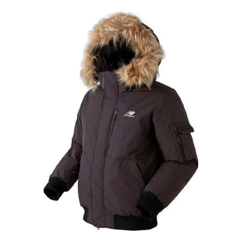 ジャケット・アウター NEW BALANCE City Patrol Down Jacket New Balance Patrol Down Jacket 'Black Brown' NBNPA43043-74