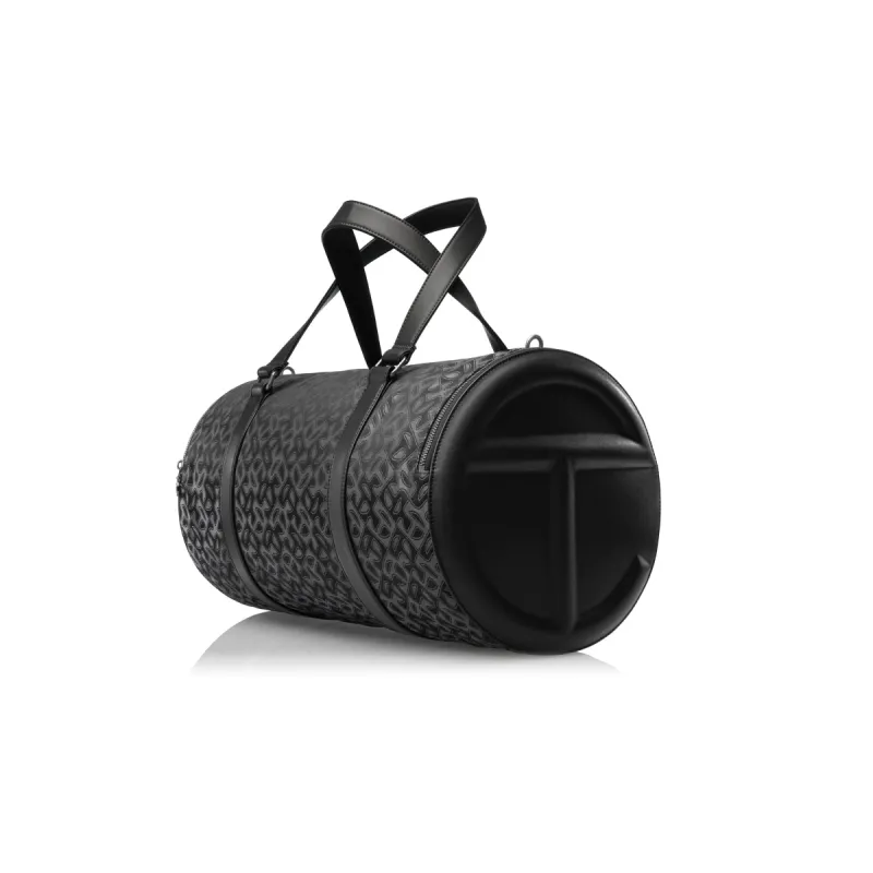 Large Jacquard Telfar Duffle - Black Monogram sold by Telfar