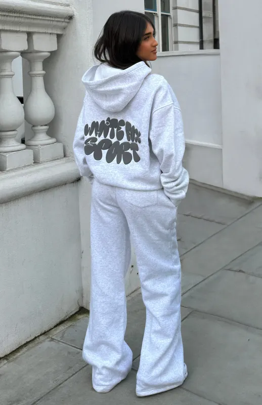 Sport Luxe Oversized Hoodie Grey Marle sold by White Fox Boutique