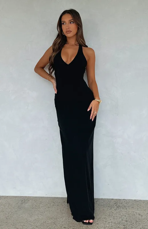 Sun Kissed Glow Maxi Dress Black sold by White Fox Boutique