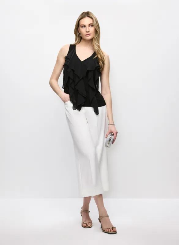 Cascading Ruffle Top & Wide Culotte Pants sold by Melanie Lyne