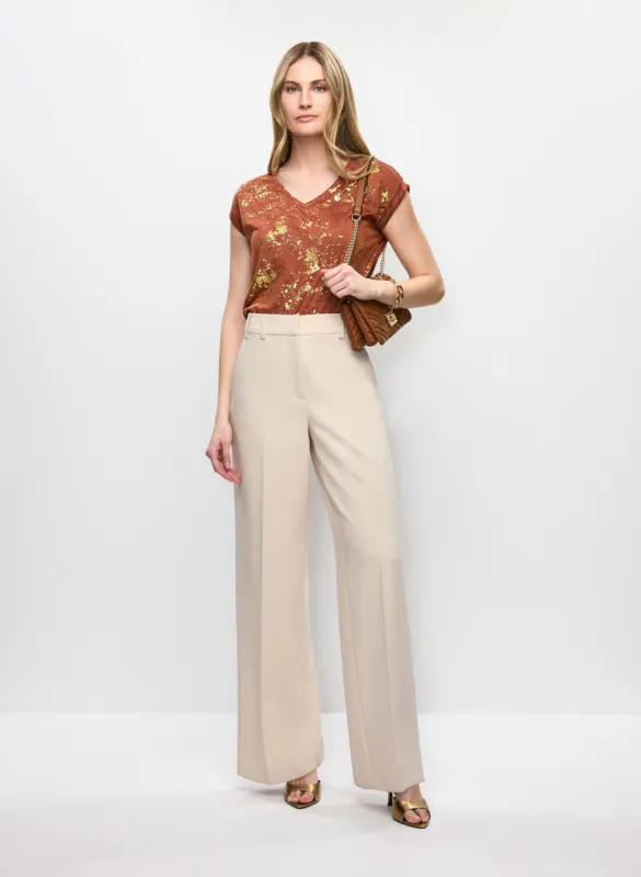Foil Motif T-Shirt & Wide Leg Pants sold by Melanie Lyne
