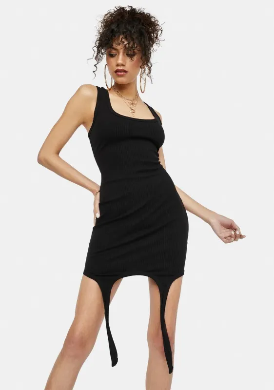 Doin' Time Tank Bodycon Mini Dress sold by Dolls Kill