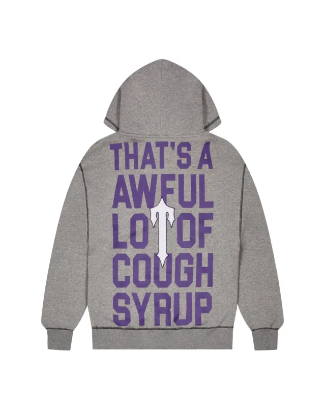 Trapstar x Cough Syrup Hoodie - Grey* sold by Trapstar London