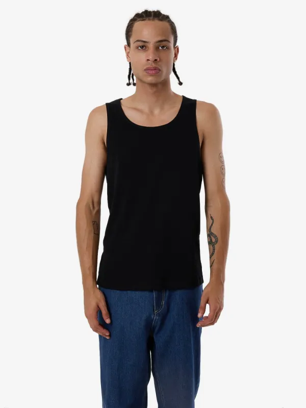 Endless Rib Tank - Black sold by Thrills