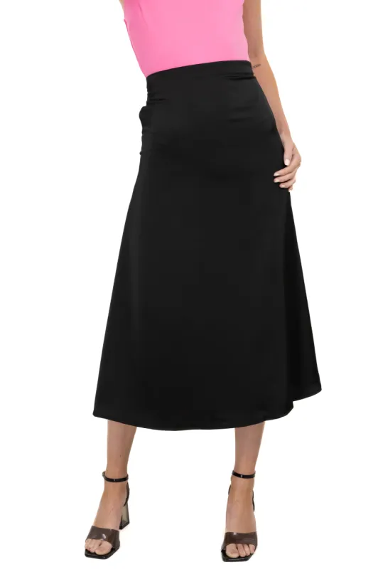Falda midi satinada sold by Shasa