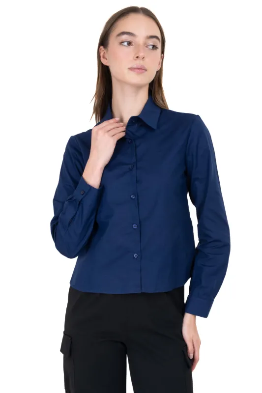 Camisa cuello solapa lisa sold by Shasa