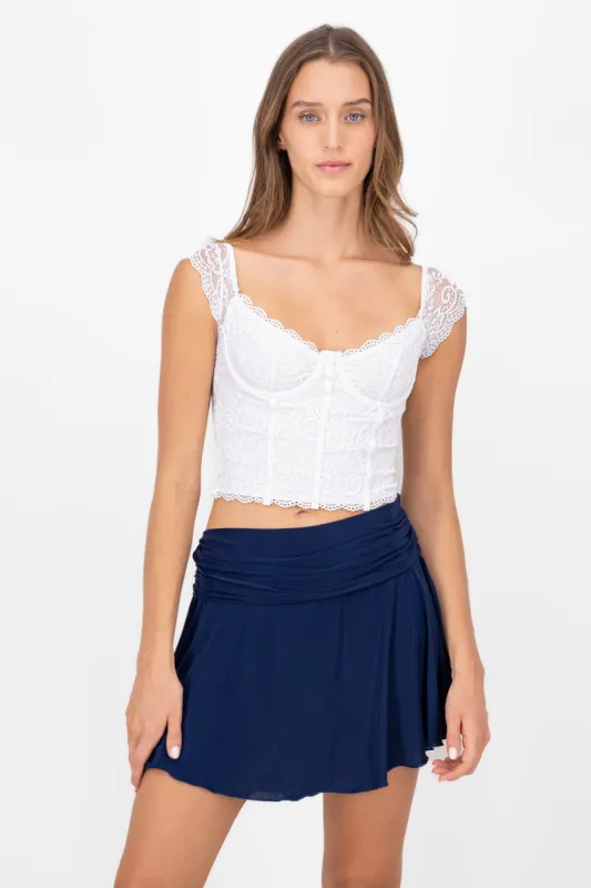 Top Encaje Con Copas  Liso sold by Shasa
