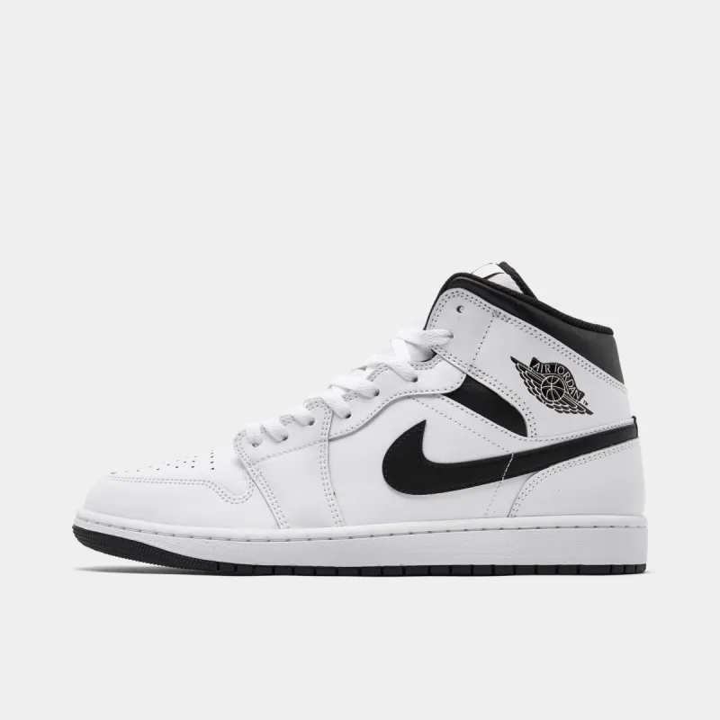 Jordan 1 Mid White / Black - White sold by JD Sports