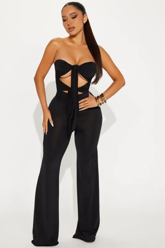 Latest Update Jumpsuit - Black sold by Fashion Nova