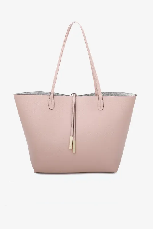 Departure Tote - Cocoa / Silver sold by French Cuff