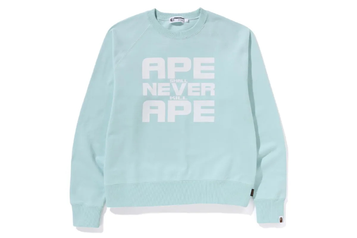 APE SHALL NEVER KILL APE CREWNECK sold by Bape