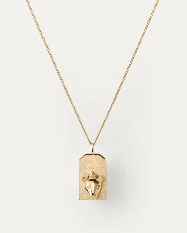 The Leo Zodiac Pendant Necklace sold by JENNY BIRD