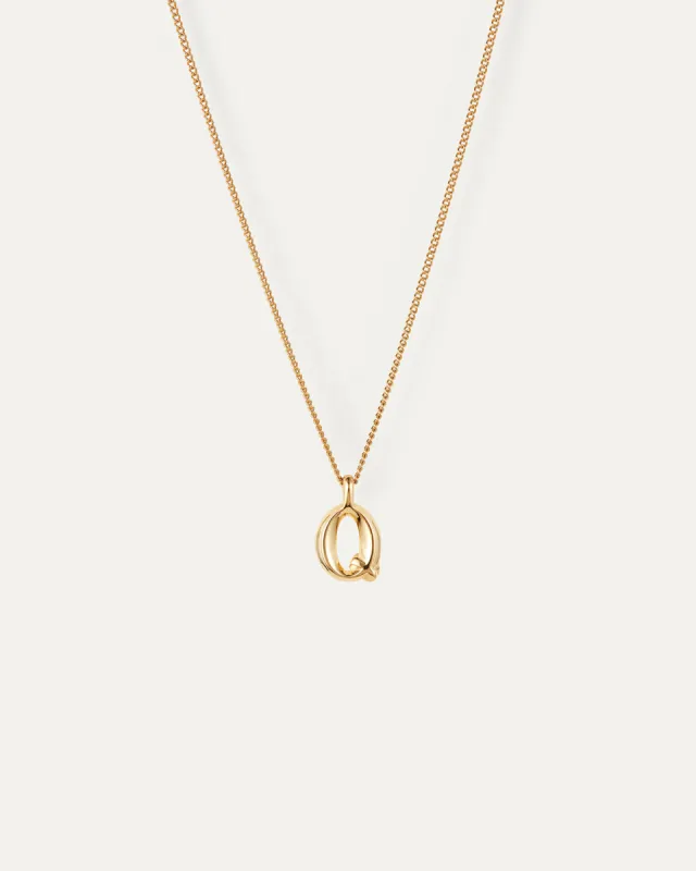 Monogram Necklace - Q sold by JENNY BIRD