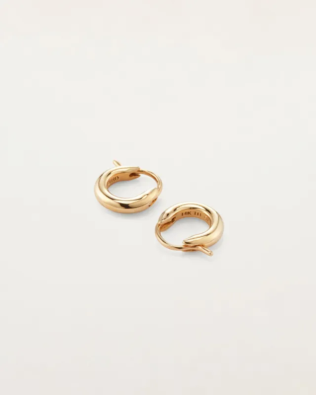 14K Gold Huggie sold by JENNY BIRD