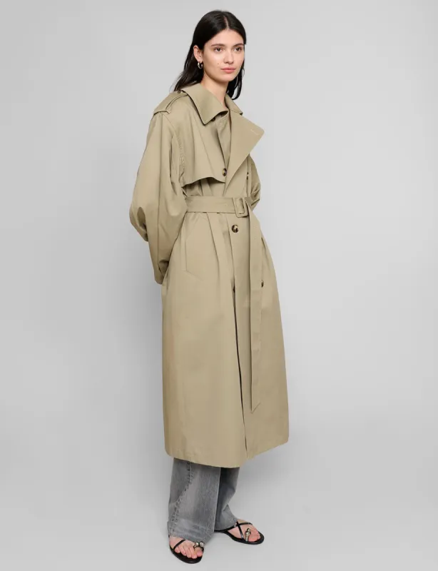 Oversized Padded Trench Coat sold by Pixie Market