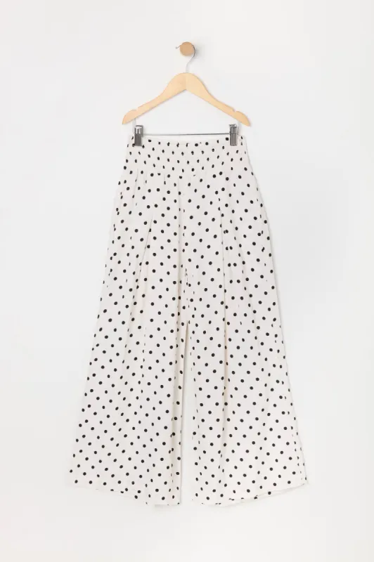 Girls Polka Dot Print Palazzo Pant sold by Urban Planet