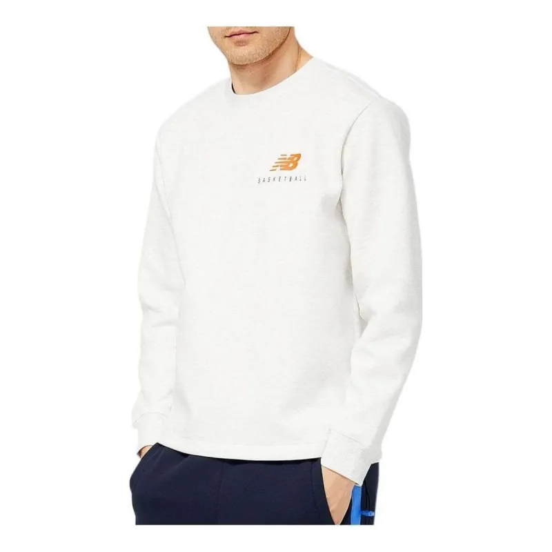 New Balance Hoops Classic Court Sweatshirt 'Sea Salt Heather' MT23586-SAH sold by KicksCrew