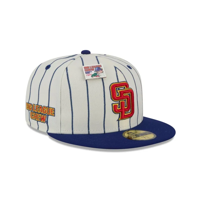 Big League Chew X San Diego Padres Pinstripe 59FIFTY Fitted Hat sold by New Era