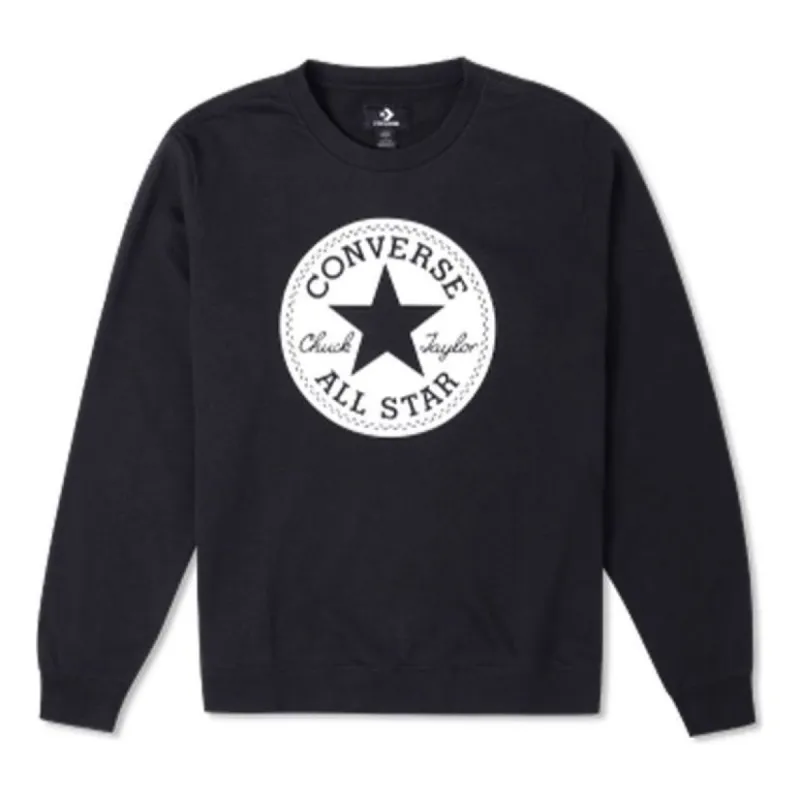 Converse Go-To Chuck Taylor Patch French Terry Sweatshirt 'Black' 10023855-A01 sold by KicksCrew