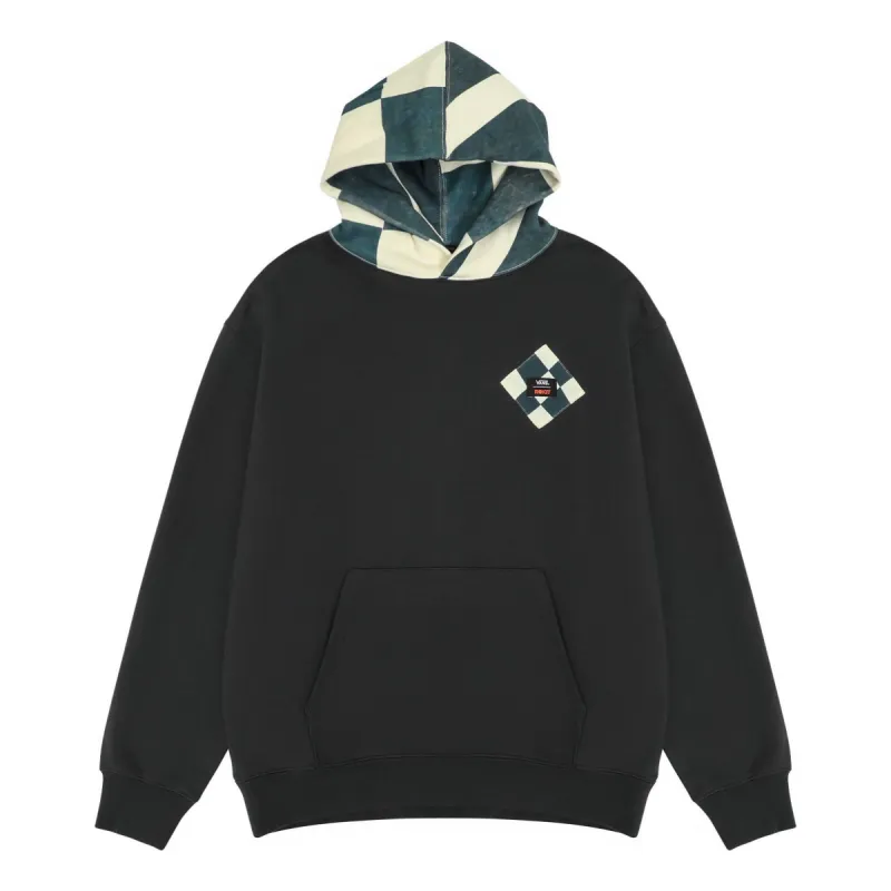 Vans x Rokit Durham Pullover Hoodie 'Black Grey' VN0005X86RJ sold by KicksCrew