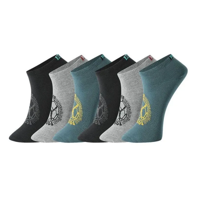 PUMA Sport Invisible Socks 3 Pack 'Black Grey Teal' 701223996-001 sold by KicksCrew