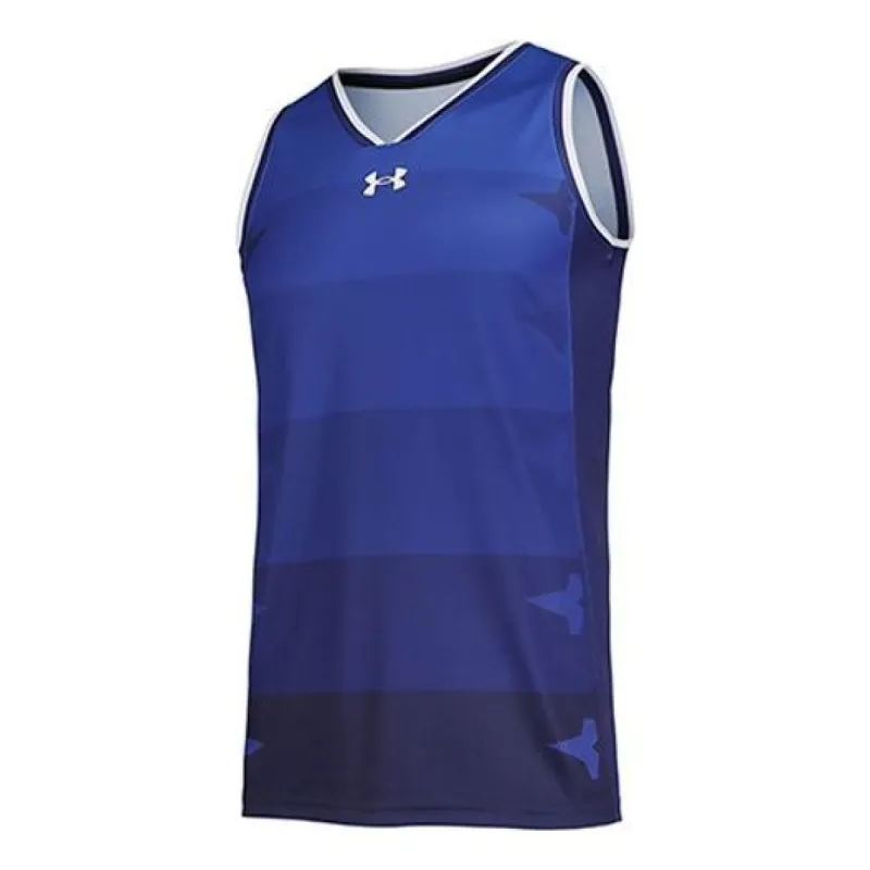 Under Armour Basketball Jerseys 'Blue' 21500106-400 sold by KicksCrew
