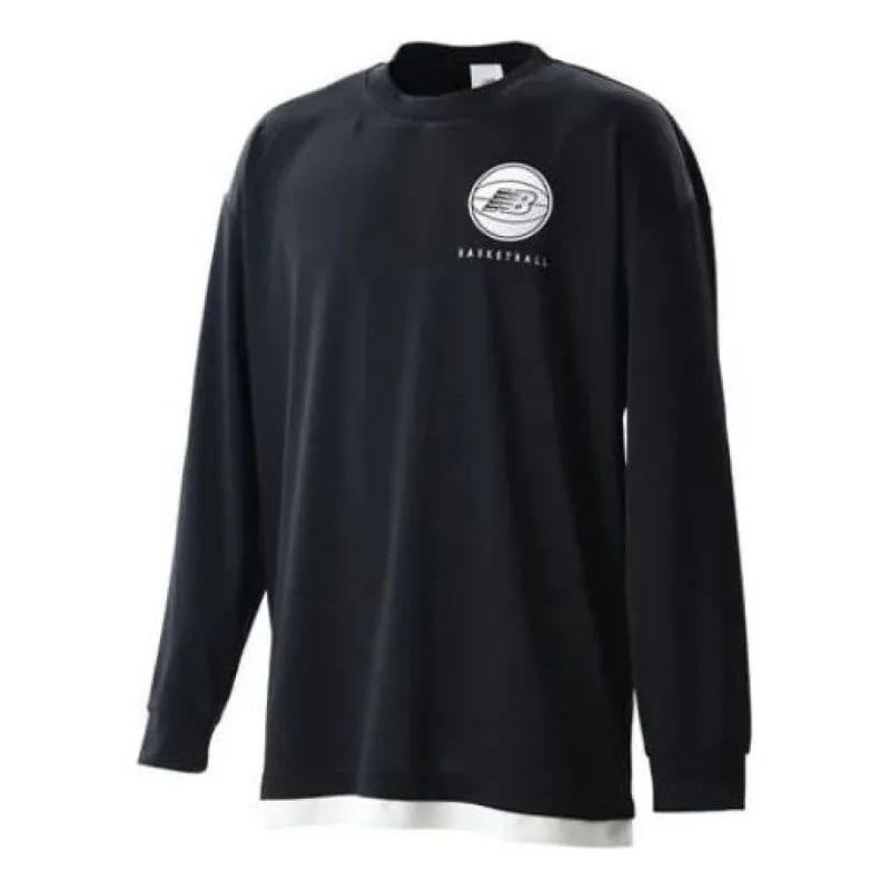 New Balance Basketball Wear Graphic Long Sleeve T-Shirt 'Black' AMT25114-BK sold by KicksCrew