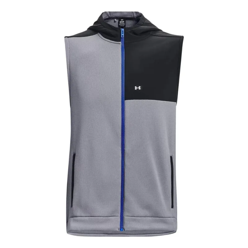 Under Armour Storm Sweater Fleece Vest 'Grey Black' 1373416-035 sold by KicksCrew