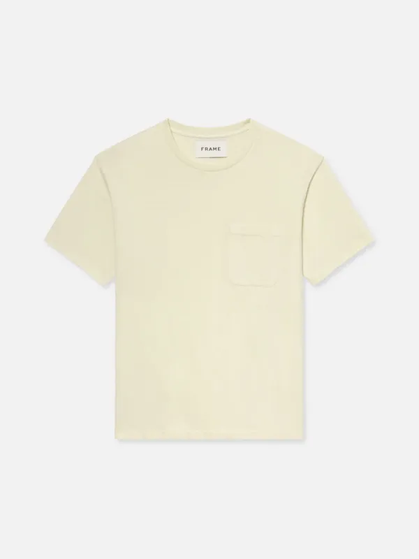 Vintage Tee -- White Sand sold by Frame Denim