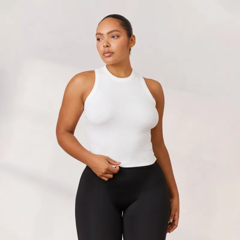 Varsity Racerback Top - White sold by Lounge Underwear