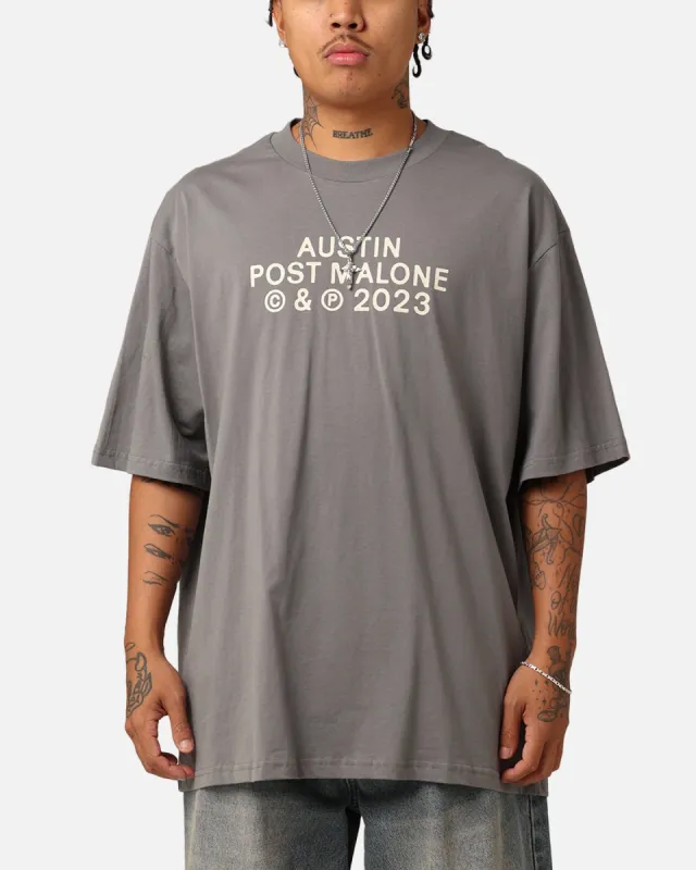 Post Malone Austin 2023 Tour  T-Shirt Dove Grey sold by Culture Kings