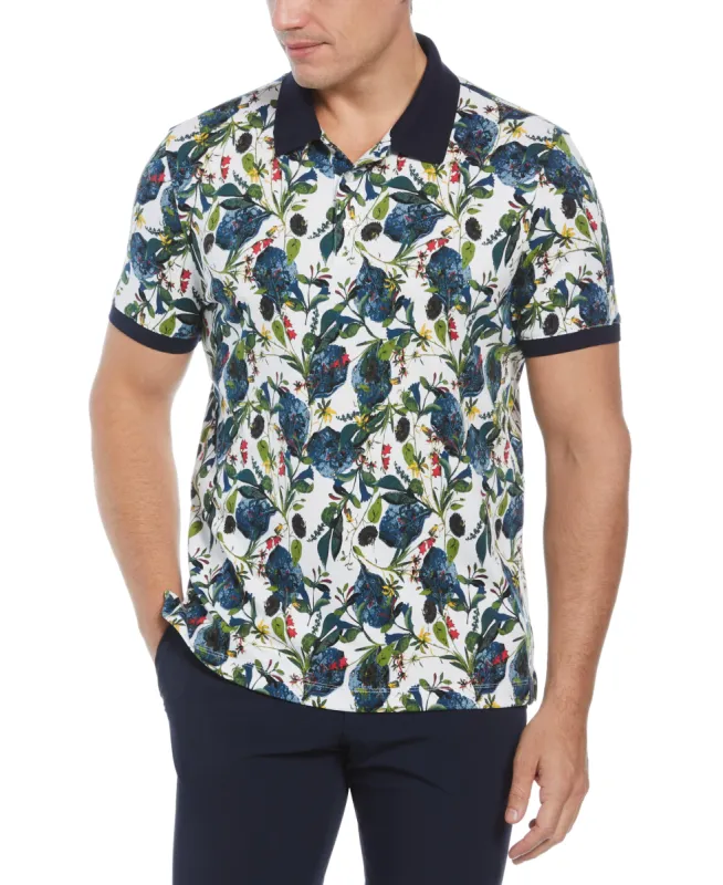 Wildflower Print Polo sold by Perry Ellis