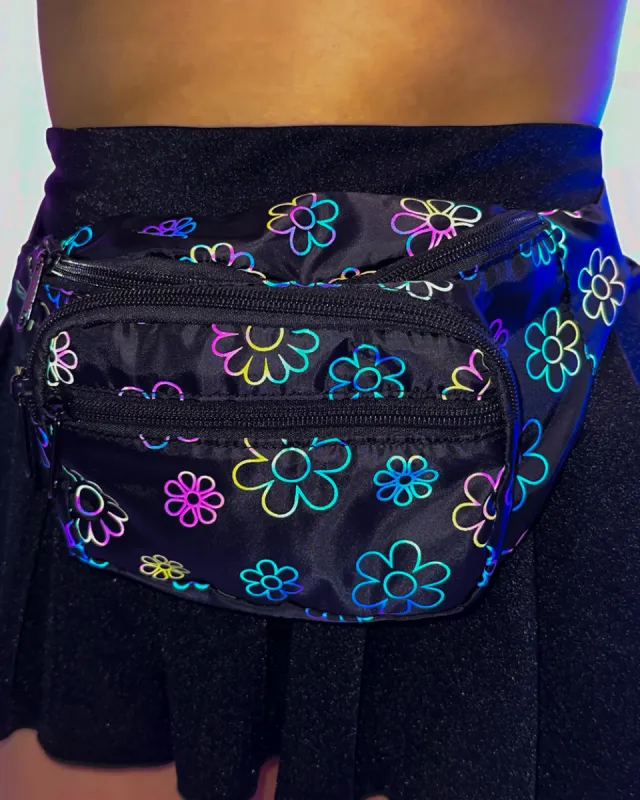 Rainbow Reflective Daisy Fanny Pack sold by iHeartRaves