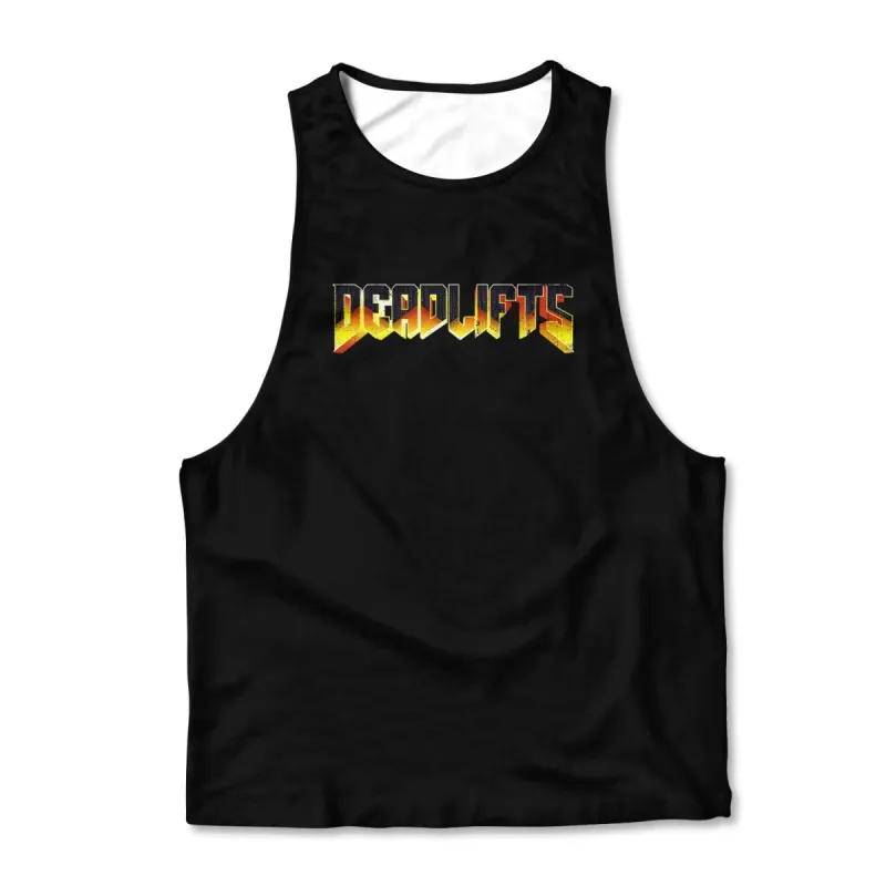 Printed Muscle Tank - Deadlifts sold by Flex Living
