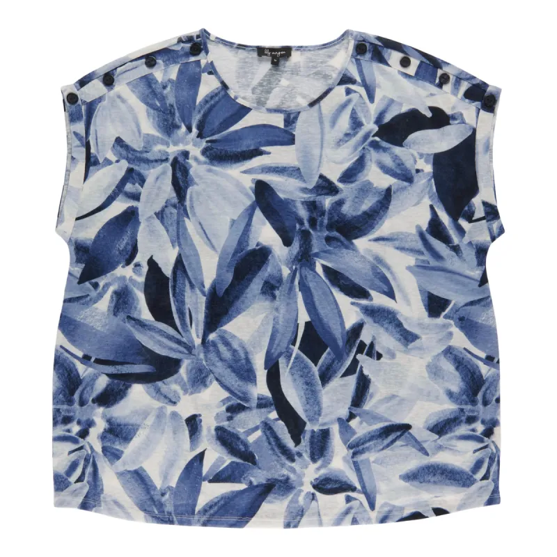 lily morgan Women's Plus Printed Crew Neck Blouse sold by Giant Tiger