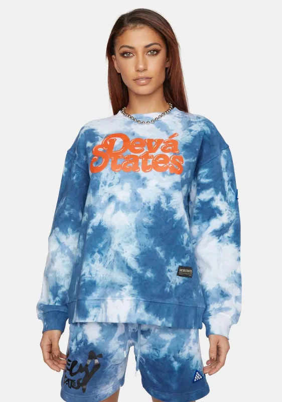 Squish Tie Dye Crewneck sold by Dolls Kill