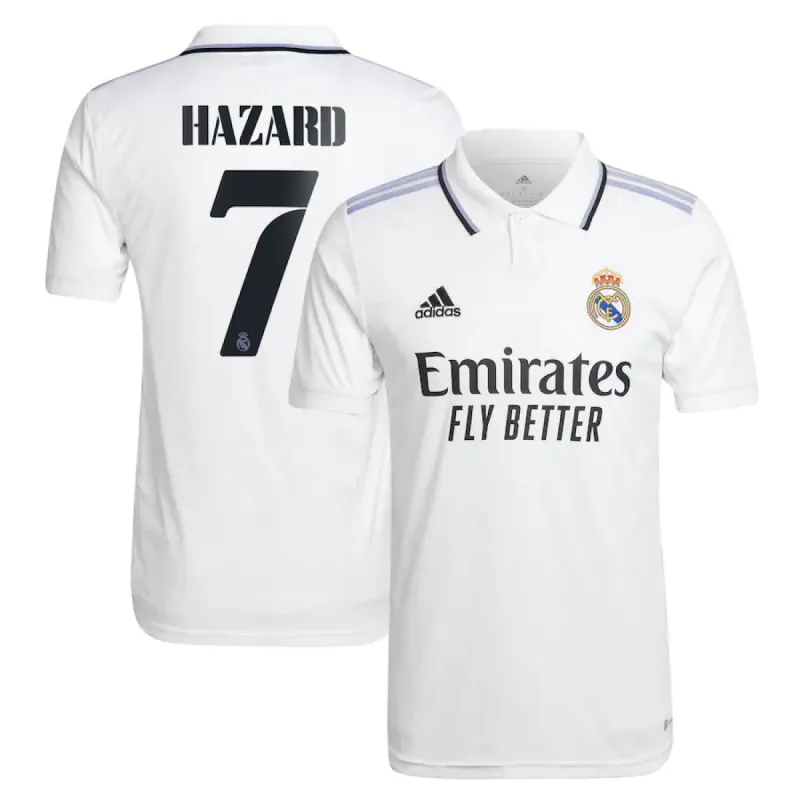 Real Madrid Eden Hazard シャツ ネイビー Real Madrid transfer news: Club reveal Eden Hazard shirt