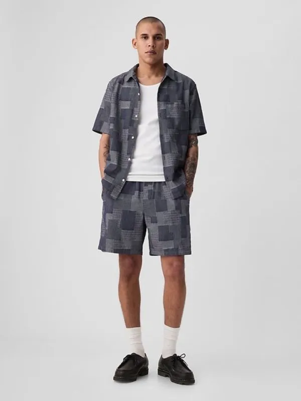 7" Patchwork Easy Shorts sold by GAP