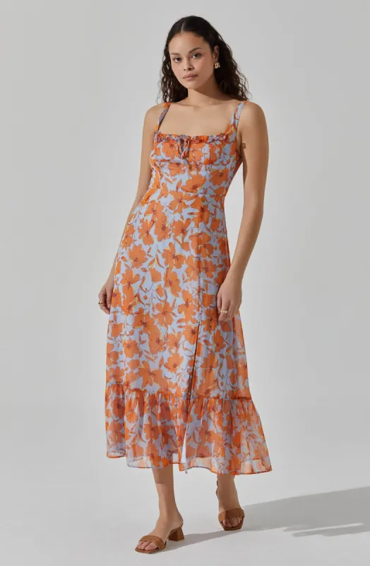 Square Neck Midi Dress sold by Astr
