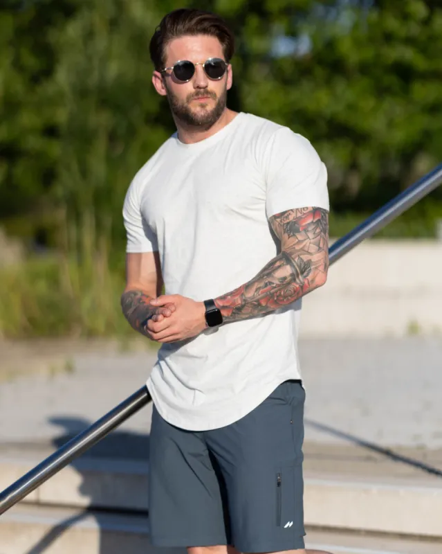 Kore Curved Hem T-shirt Muscle Fit Crew Neck sold by Aha Selected
