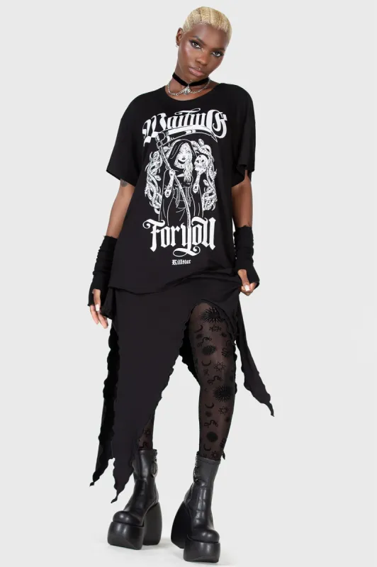 Waiting For You Relaxed Top sold by Killstar