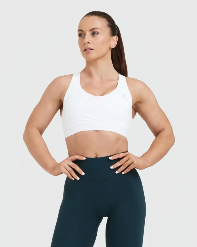 Unified Layered Sports Bra | White sold by Oner Active